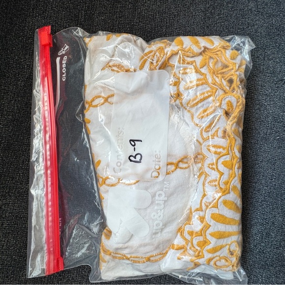 White and Gold Embroidered Women's Top with eyelets off the shoulder blouse cute - Picture 11 of 11